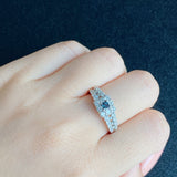 【再出品】天然アレキサンドライト プリンセスカット 天然ダイヤモンド リング