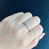 【ピンクダイヤ】天然ダイヤモンド ハーフエタニティリング