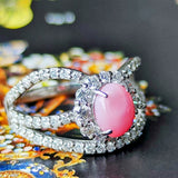 天然コンクパール 天然ダイヤモンド リング