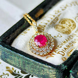 【お値下げ】天然ルビー 天然ダイヤモンド ネックレス