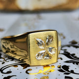 天然ローズカットダイヤモンド リング