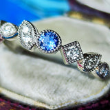 【幻のサファイア ヨーゴ渓谷】天然サファイア 天然ダイヤモンド リング 非加熱