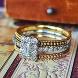 天然ダイヤモンド スタッキングリング