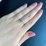 天然パライバトルマリン 天然ダイヤモンド リング