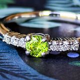 【お値下げ】天然デマントイドガーネット 天然ダイヤモンド リング