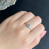 【お値下げ】天然ブルーコーネルピン 天然ダイヤモンド リング