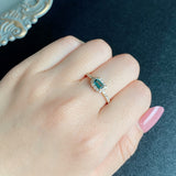 【お値下げ】天然インディゴライトトルマリン 天然ダイヤモンド リング