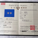 【お値下げ】天然モルガナイト ハートシェイプ 天然ダイヤモンド ピアス