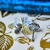 【お値下げ】天然アクアマリン 天然ダイヤモンド ピアス