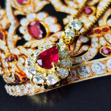 【ビルマ産】天然ルビー 天然ダイヤモンド ネックレス GIA