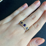 【ロイヤルブルー】天然サファイア 天然ダイヤモンド リング