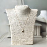 天然スフェーン 天然ダイヤモンド ネックレス