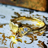 MIKIMOTO ミキモト ハートモチーフ ダイヤモンドリング