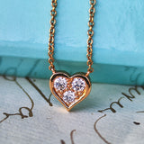 TIFFANY &Co ティファニー センチメンタルハート ダイヤモンド ネックレス