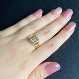 天然ローズカットダイヤモンド リング