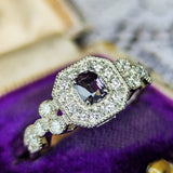 【お値下げ】世界一珍しい宝石 天然ターフェアイト 天然ダイヤモンド リング