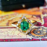 【コロンビア産】天然エメラルド 1.01ct天然ダイヤモンド リング