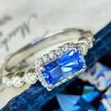 天然サファイア 1.13ct 天然ダイヤモンド リング