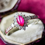 【お値下げ】天然スタールビー 天然ダイヤモンド リング