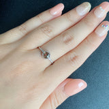 天然アンダリュサイト 天然ダイヤモンド リング