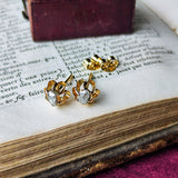 【お値下げ】イギリス アンティーク ダイヤモンドピアス