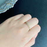 【イエローダイヤ】天然ダイヤモンド ハーフエタニティリング