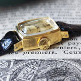 【OH済み】ROLEX ロレックス トノー型 金無垢 手巻き腕時計