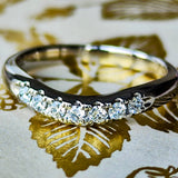 MIKIMOTO ミキモト 天然ダイヤモンド ハーフエタニティリング