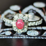 天然コンクパール 天然ダイヤモンド リング