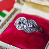 【お値下げ】昭和レトロ 天然ダイヤモンドリング