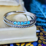 天然パライバトルマリン 5石 プラチナリング