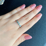 天然パライバトルマリン 天然ダイヤモンド 一文字タイプ プラチナリング