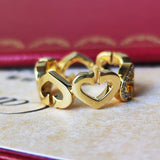 【廃盤 Cartier カルティエ】Cハートダイヤモンド リング K18YG 47