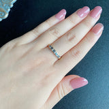 天然アレキサンドライト プリンセスカット 天然ダイヤモンド リング