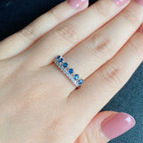 【レアストーン】天然コバルトブルースピネル 天然ダイヤモンド リング