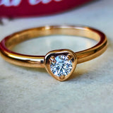 Cartier カルティエ ディアマンレジェ
ドゥハート ダイヤモンドリング 18金 52