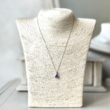 天然タンザナイト 天然ダイヤモンド ネックレス