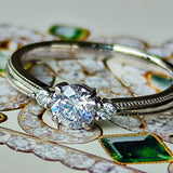 【お値下げ】Dカラー 天然ダイヤモンドリング 0.391ct