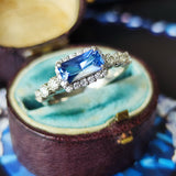 天然サファイア 1.13ct 天然ダイヤモンド リング