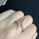 【スネークリング】天然ダイヤモンド 天然エメラルド K18PG