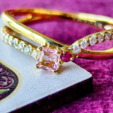 【アフガントルマリン】天然トルマリン 天然ルビー 天然ダイヤモンド リング