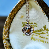 【ローズカット】天然ブラウンダイヤモンド 天然ダイヤモンド ネックレス