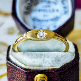 【ローズカット】天然ダイヤモンド 18金リング