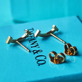 TIFFANY &Co ティファニー Tスマイル ピアス 18金PG