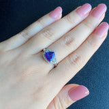 天然タンザナイト 1.91ct 天然ダイヤモンド リング