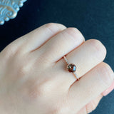 天然アンダリュサイト 天然ダイヤモンド リング