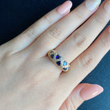 【Vintage Van Cleef & Arpels】ヴァンクリーフ&アーペル サファイア ダイヤモンドリング