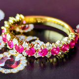 天然ルビー 天然ダイヤモンド リング