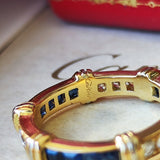 【Vintage Cartier】カルティエ コンテッサ サファイア ダイヤモンド フル リング