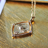 【タロットカード】恋人 天然ダイヤモンド 18金ネックレス